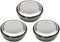 GARASANI 3 Pack Korean Traditional Stainless Steel Rice Bowl with Lid Set - Good Fortune (Silver 3Pcs)