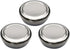 GARASANI 3 Pack Korean Traditional Stainless Steel Rice Bowl with Lid Set - Good Fortune (Silver 3Pcs)