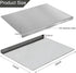 Julyxi 15x11 Inch L-Shaped Stainless Steel Cutting Board for Kitchen,Small Cutting Boards Non-Slip Dishwasher Safe