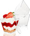 TOFLEN 50 Pack 3.5 oz Plastic Dessert Cups with Spoons, Irregular Square