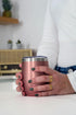 CHILLOUT LIFE 12 oz Stainless Steel Tumbler with Lid & Gift Box, Rose Gold Wine Tumbler Double Wall Insulated