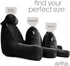 Cozy Milliard Reading Pillow with Arms, Black, Shredded Memory Foam Back Pillow for Bed Sitting Up - Sit Up Backrest