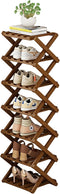 Comeon Shoes Rack for Front Door,Space Saving Wooden Shoes Organizer Entryway Corner