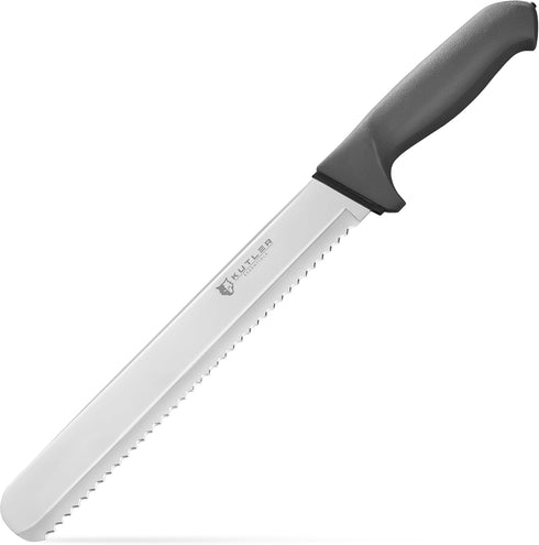 KUTLER Professional 10-Inch Bread Knife and Cake Slicer, Ultra-Sharp Stainless Steel Cutlery