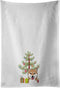 Caroline's Treasures BB1597WTKT Christmas Tree and Shiba Inu Kitchen Towel Set of 2, 19 X 25, White
