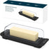 KITCHENDAO Airtight Butter Dish with Lid for Countertop and Refrigerator Door Shelf,