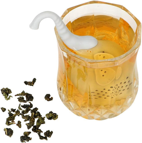 Tvoip 3Pcs Tea Infuser - Cute Small Elephant Silicone Tea Strainer for Loose Leaf Tea