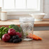 2-Pack 20oz Glass Jars with Lids, glass yogurt containers with lids, wide mouth mason jars, BPA free Food Storage