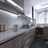 Silver Contact Paper, Thicken Stainless Steel Metallic Waterproof Peel and Stick Wallpaper for Kitchen Cabinets and