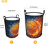 Sport Basketball Ball Round Laundry Hamper, Storage Basket for Toys, Clothes Organizer Bin for Home