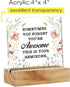 Inspirational Desk Decor Sign, Sometimes You Forget You're Awesome Acrylic Plaque for Home Office Decoration Gift