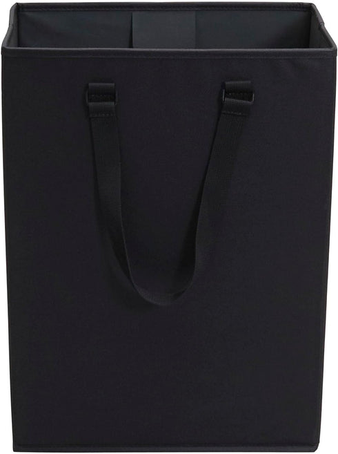 Household Essentials 600D The Recycler Bag, Compact Recycling Center, Polyester with Durable Chipboard Sides, Black