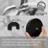 Mintime Large DIY Wall Clock, Battery Operated, Modern Decorative Clock for Living Room/Office