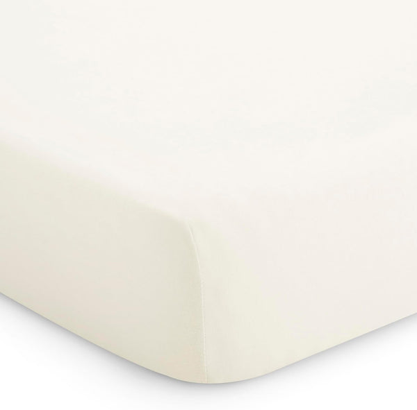 Evolur 1 Piece Cream Full Crib Solid Fitted Sheet, Fitted Crib Sheet