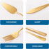 Wedding Cake Knife and Server Set, Cake Cutting Set for Wedding, Mr and Mrs Forks Cake Cutter Set for Wedding Anniversary Bridal Shower Gifts (Gold) by iooiluxry