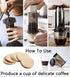 Coffee Press Maker, New Design for 1 to 3 Cups, Quickly Makes Delicious Coffee Without Bitterness