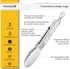 Mini Tongs with Silicone Tips 7-Inch Kids Serving Tongs, Set of 3 (White) by HINMAY