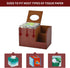 PU Leather Square Tissue Box Cover, Multifunctional Holder for Tissue and Remote Control, Decorative Desk Organizer,