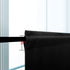 KOUFALL Blackout Valance Curtains for Kitchen Bathroom, 18 Inch Length, Black Valances for Windows