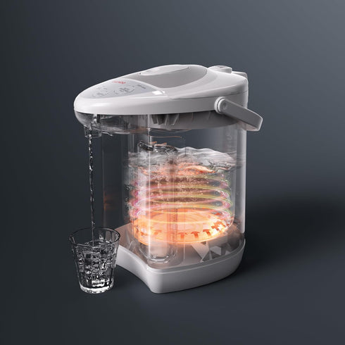3.3L (111 Oz), CUCKOO Electric Hot Water Urn Pot Dispenser Safety Lock, Rotating Base, Instant Auto Boiler and Warmer