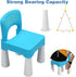 2-4, 9.3" burgkidz Toddler Chair for Kids Ages Plastic Kids Chair with Seat Height, Lightweight & Durable, Easy-Clean