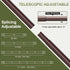 Curtain Rods for Windows 28 to 48 Inch, Blackout Wrap Around Telescoping Rod for Sliding Door