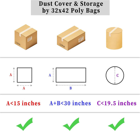 32x42 Inches Large Clear Plastic Storage Bags, Jumbo Bags for Blankets, Duvets, Pillows, Comforters, 5 Pieces