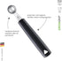 triangle Double Melon Baller - 0.9 in (22 mm) - Stainless Steel Scoop for Fruits, Vegetables, Butter