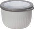 Oggi Prep, Store & Serve Plastic Bowl - 0.7 qt with See-Thru Lid, Dishwasher, Microwave & Freezer Safe, Lt Gray/Dk Gray