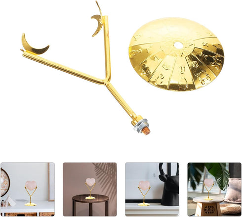 Kichvoe Metal Display Stand Holder, Easel Stands for Gemstones, Minerals, Plates, Crystals, Collectibles