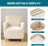 NILUOH Chair Covers Armchair Stretch Chair Slipcovers with Arms Solid Accent Chair Covers for Living Room Soft Nonslip