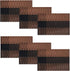 Set 7 Set SHACOS Placemats with Table Runner of Woven Vinyl Plastic Wipe Clean Heat Resistant Table Mats and Runner