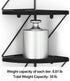 4-Tier SZQINJI Corner Shelf Wall Mount Rustic Wood Floating Shelves Wall Shelves for Bedroom Living Room Bathroom