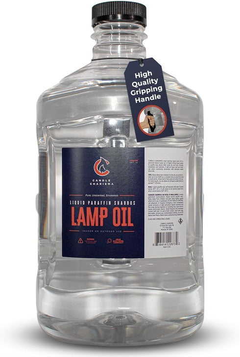 1 Gallon Odorless & Smokeless Lamp Oil for Indoor Use, Pure & Clear Liquid Paraffin Oil Lamp Fuel