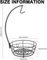 Countertop Fruit Basket Bowl with Banana Hanger, Modern Standing Fruit Vegetable Bowl Storage, with Banana Tree Holder for Kitchen Dinning Table (Round Metal, Black)