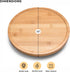 Prosumer's Choice 10x10-Inch Bamboo Lazy Susan Spinning Organizer Turntable for Kitchen Countertop or Bathroom