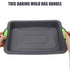 Hemoton Silicone Baking Sheet Tray Pan - Nonstick Rectangular Cookie Sheet with Silicone Handle for Oven
