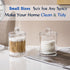 Swab Holder Canisters with Lid, Clear Plastic Qtip Dispenser for Cotton Swabs, Cotton Balls, Make Up Pads