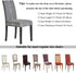 HZDHCLH Chair Covers for Dining Room, Set of 4 Stretch Spandex Grey Parsons Chair Slipcover