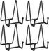 Plate Stands for Display, 4 Pcs 4-1/4 Inch Holder, Metal Iron Picture Frame Holders for Book, Photo, Small Easels
