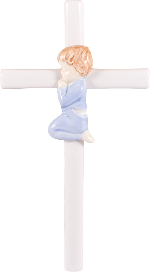 Roman Giftware Inc. Children's Gifts, New Baby, 7.5" H Valencia Praying BOY, Durable & Inspirational