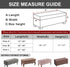 48) Eco-Ancheng Storage Ottoman Cover Rectangle Ottoman Slipcover Folding Storage Bench Cover Footrest Stool Slipcover