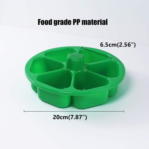 6 Cavity Triangle Sushi Mold, Non-stick Onigiri Rice Ball Press Maker for Seaweed Cilantro Rice Balls