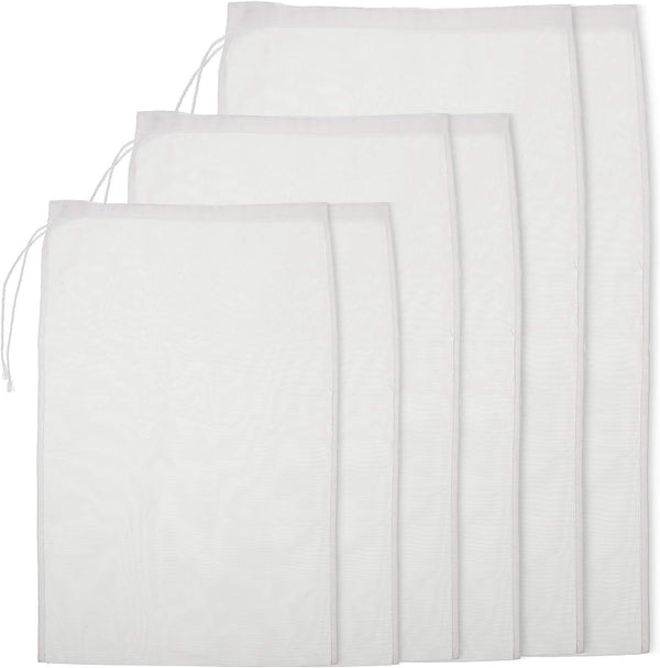 Boao 6 Pack Nut Milk Bags - Reusable Food Strainer Bags with
