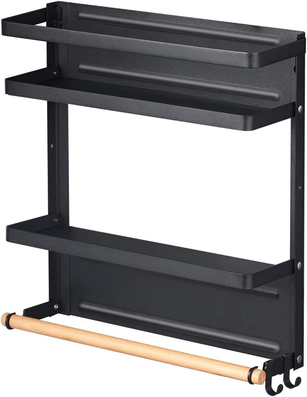 Magnetic Spice Rack Organizer Single Tier Refrigerator Spice Storage Shelf, Easy to