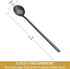 12 Pcs Teaspoons Set, 6.7 Inch Black Tea Spoons Long Handle, Stirring Spoons, Black Small Teaspoons, Food Grade Stainless Steel Black Spoons, Long Spoons for Stirring, Black Metal Espresso Spoons