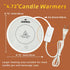 2PCS ASAWASA Smart Candle Warmer for Large Jar, Coffee Mug Warmers, with Gravity Switch Auto Shut-On/Off, Safely