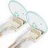 2 Pack Spoon Rest with Pot Lid Holder for Kitchen Counter, Neat & Drip-Free Spoon Holder, Beige