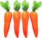 4 Pcs Artificial Fake Vegetables Carrots Decor - Faux Lifelike Simulation Plastic