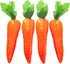 4 Pcs Artificial Fake Vegetables Carrots Decor - Faux Lifelike Simulation Plastic